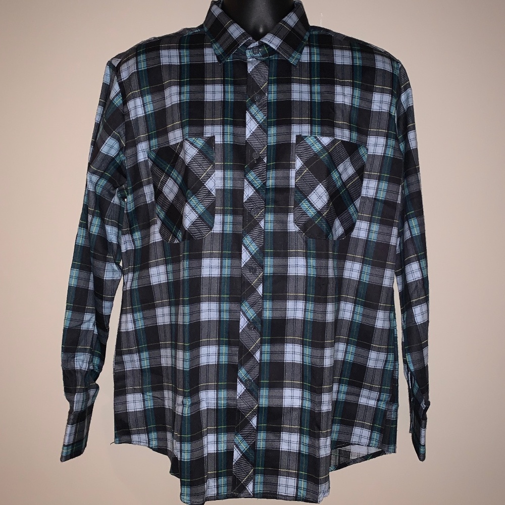 Mark II - Long Sleeve Plaid Button Down